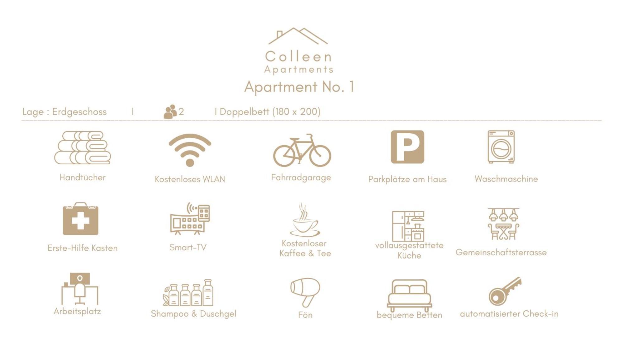 Colleen Apartments - Minden, Hermannstrasse Rom bilde